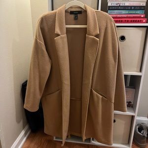 Forever 21 tan / brown mid length coat